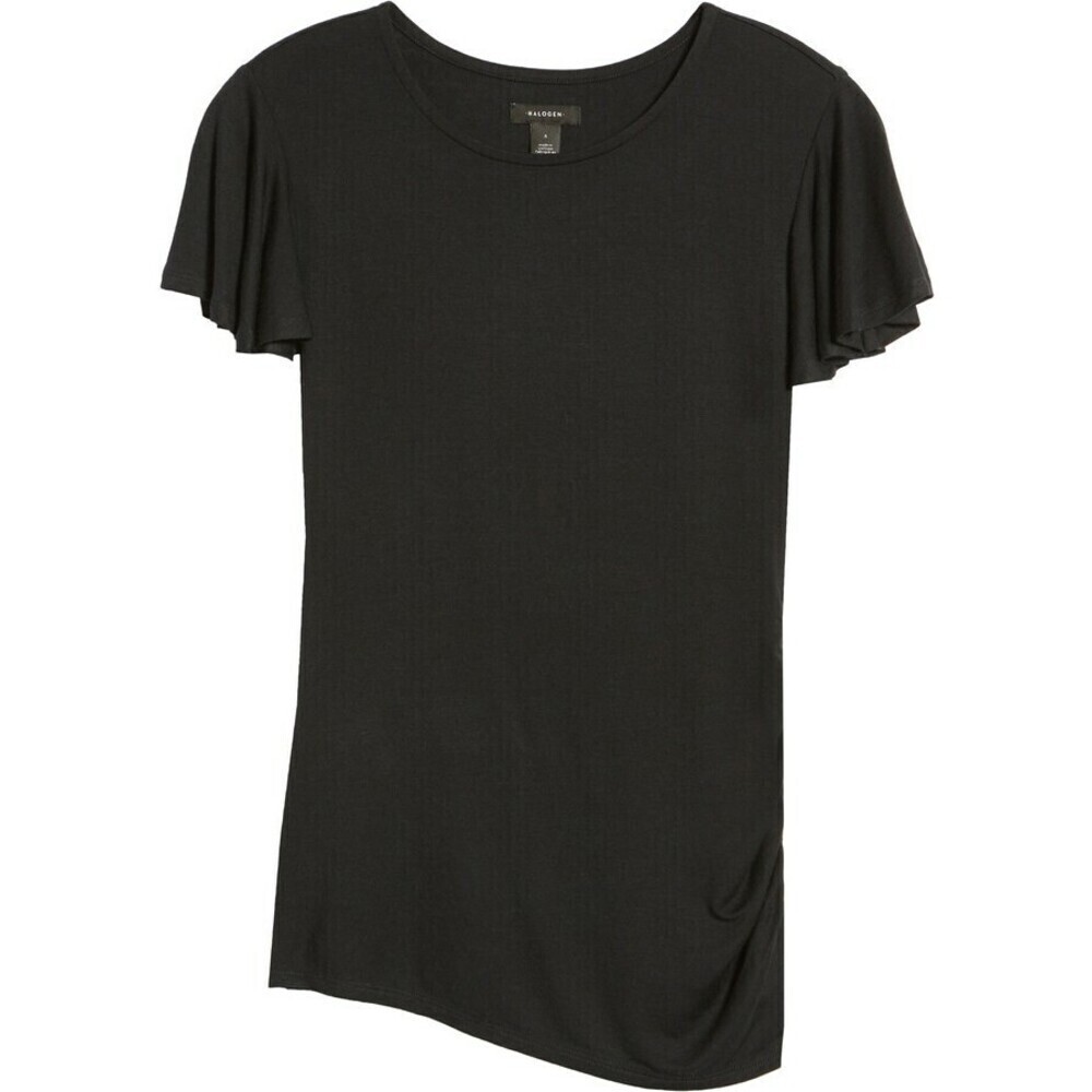 Halogen Ruched Side Knit Top In Black Size S - Picture 4 of 5